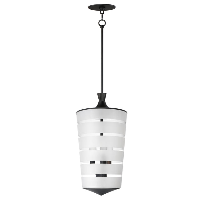 12443CLFTBK - 3 Light Copacabana 9.5" Pendant - Black