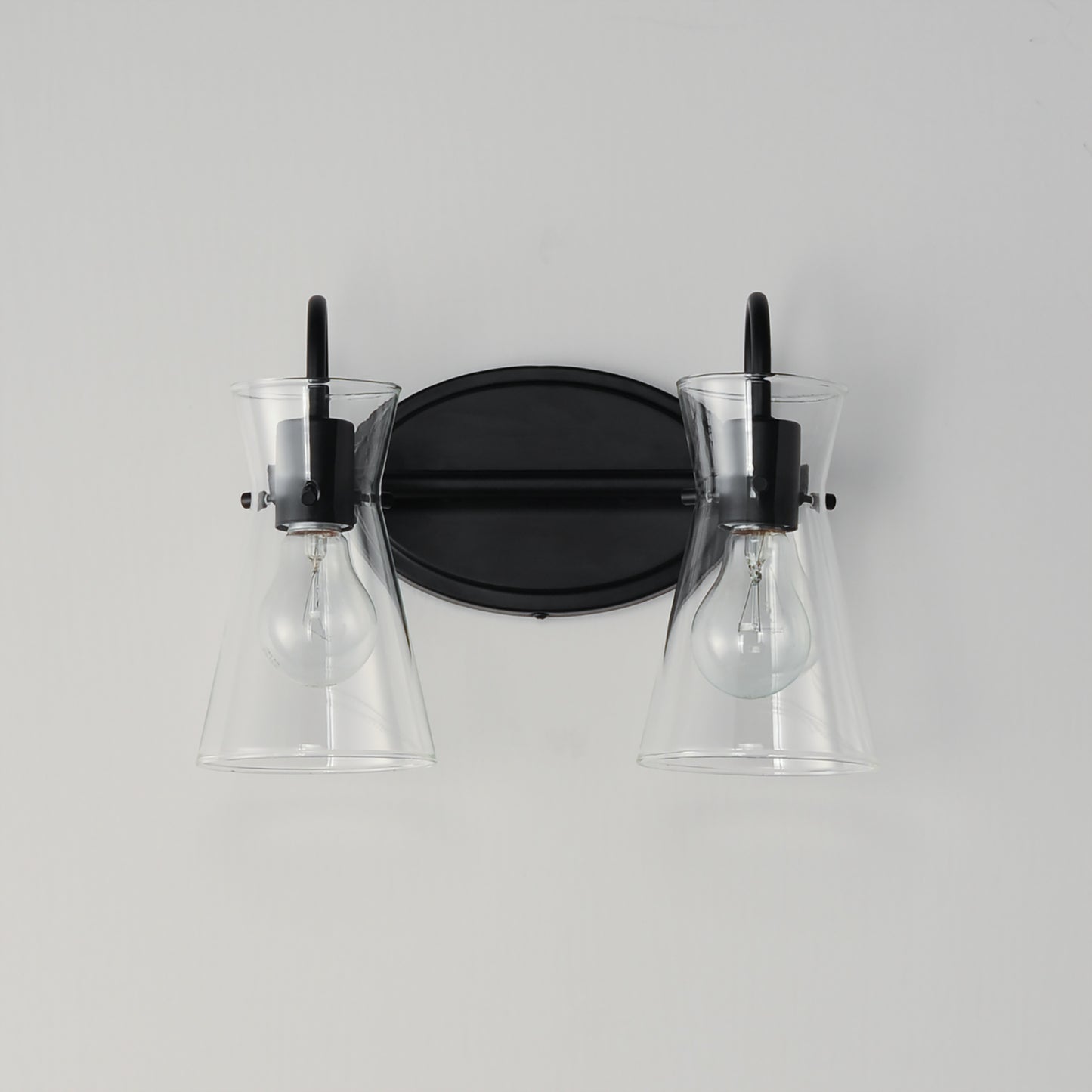 12482CLBK - 2 Light Ava 14" Vanity Light - Black