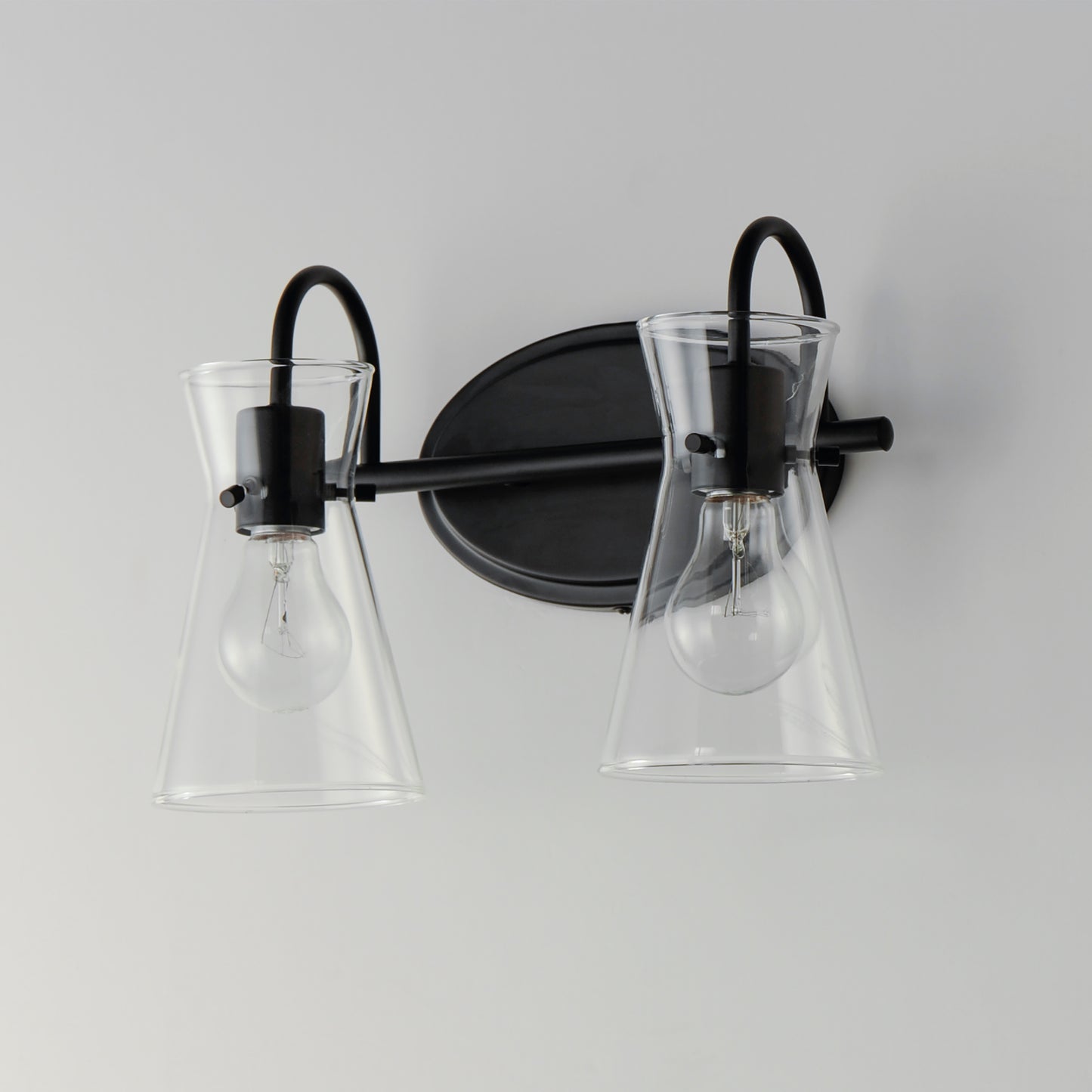 12482CLBK - 2 Light Ava 14" Vanity Light - Black