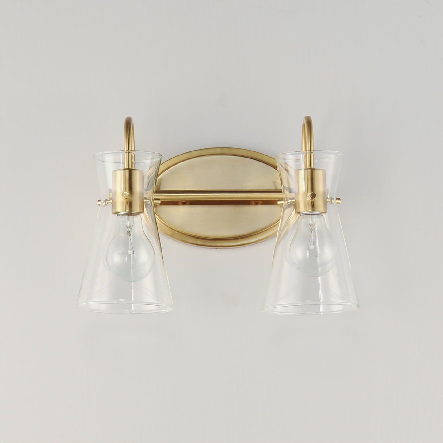 12482CLNAB - 2 Light Ava 14" Vanity Light - Natural Aged Brass