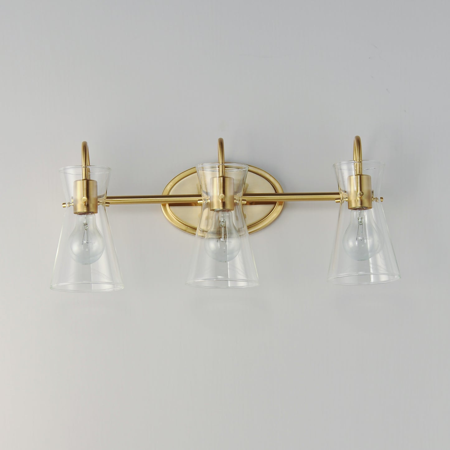 12483CLNAB - 3 Light Ava 22" Vanity Light - Natural Aged Brass
