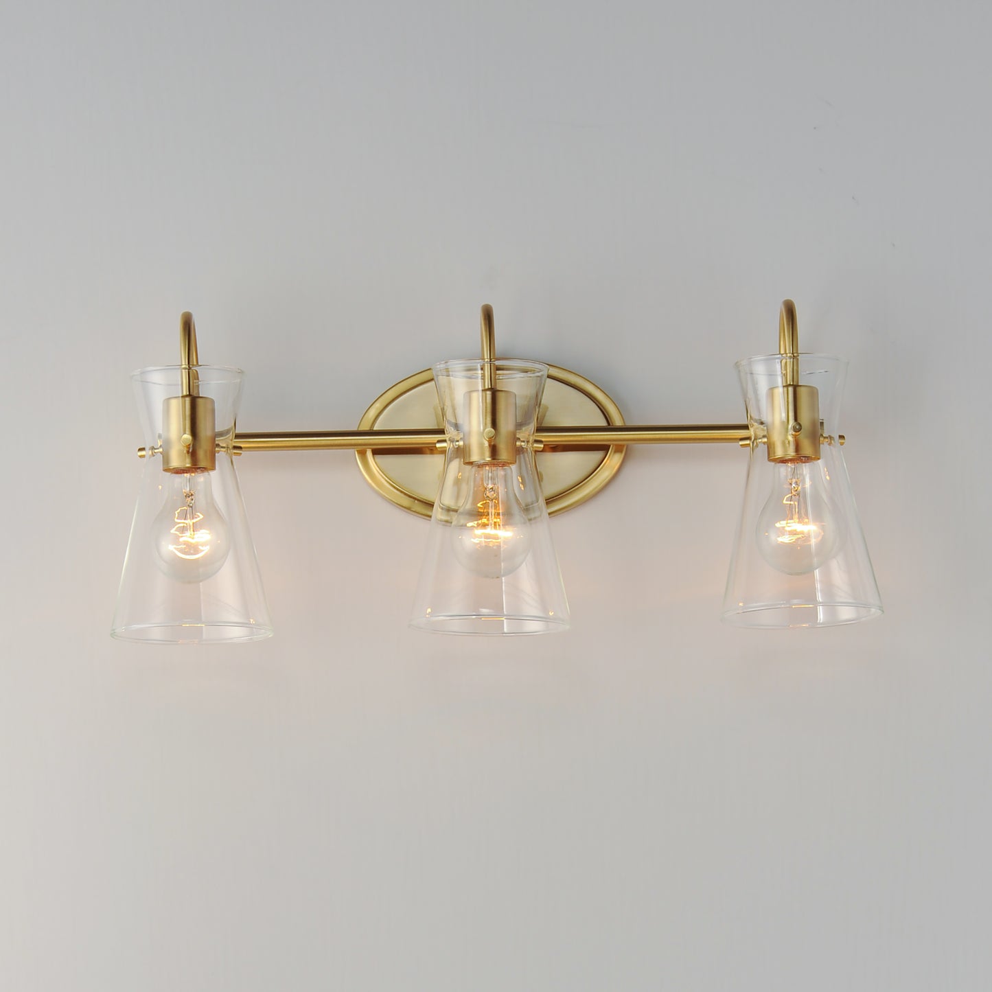 12483CLNAB - 3 Light Ava 22" Vanity Light - Natural Aged Brass