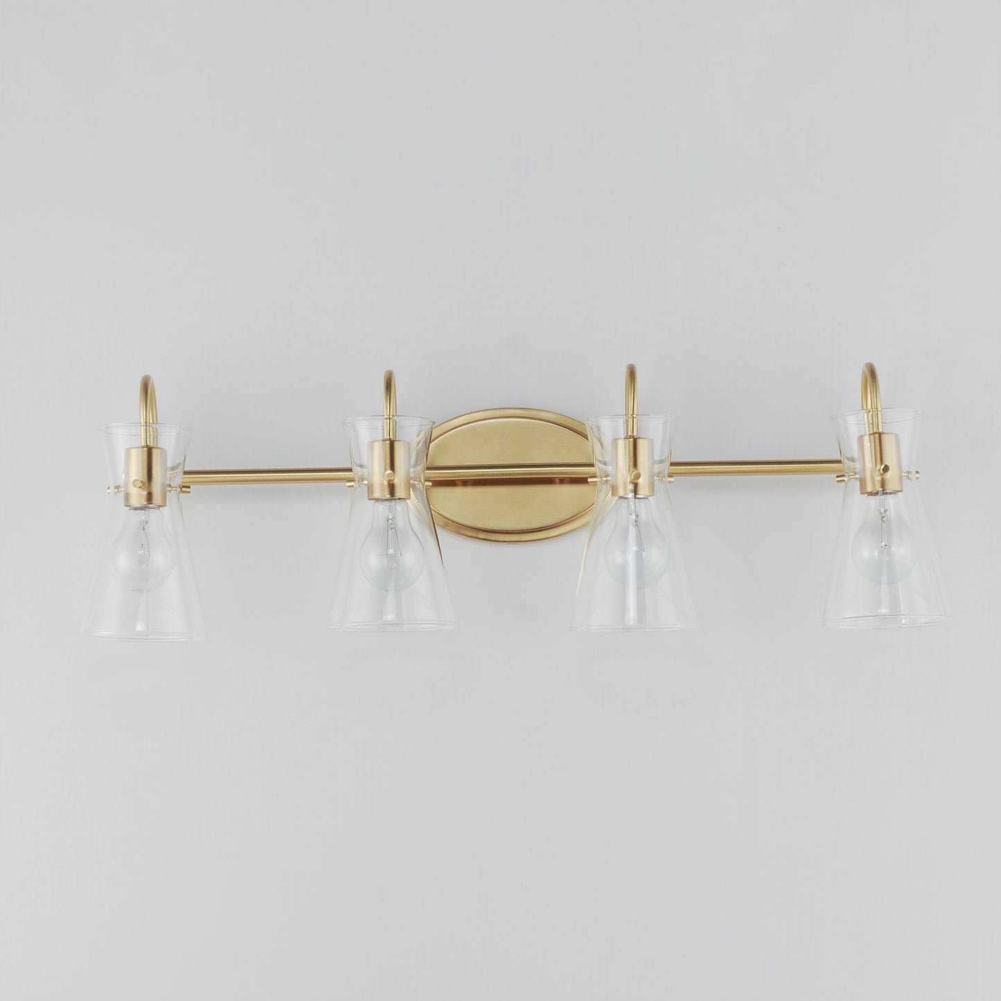 12484CLNAB - 4 Light Ava 31" Vanity Light - Natural Aged Brass