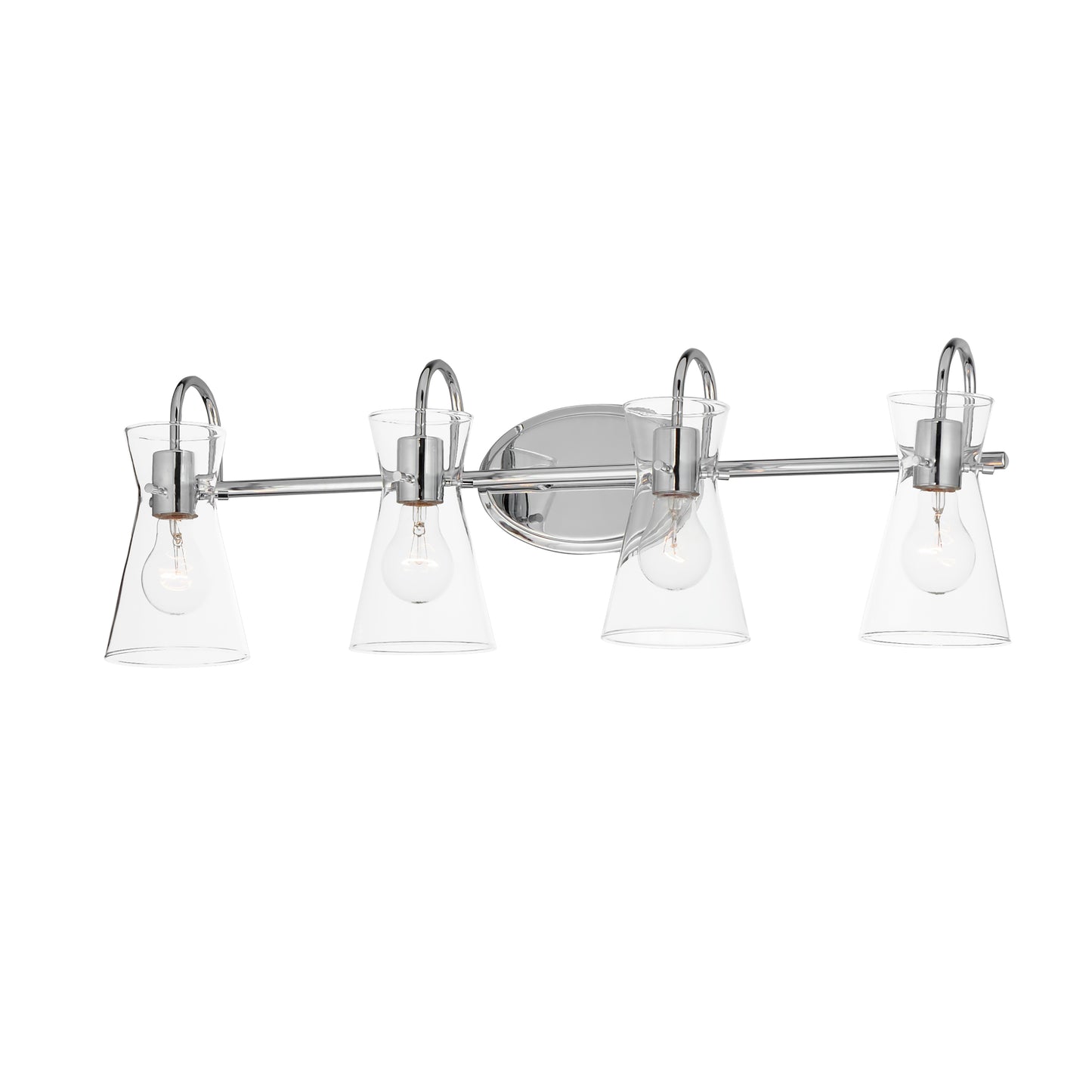 12484CLPC - 4 Light Ava 31" Vanity Light - Polished Chrome
