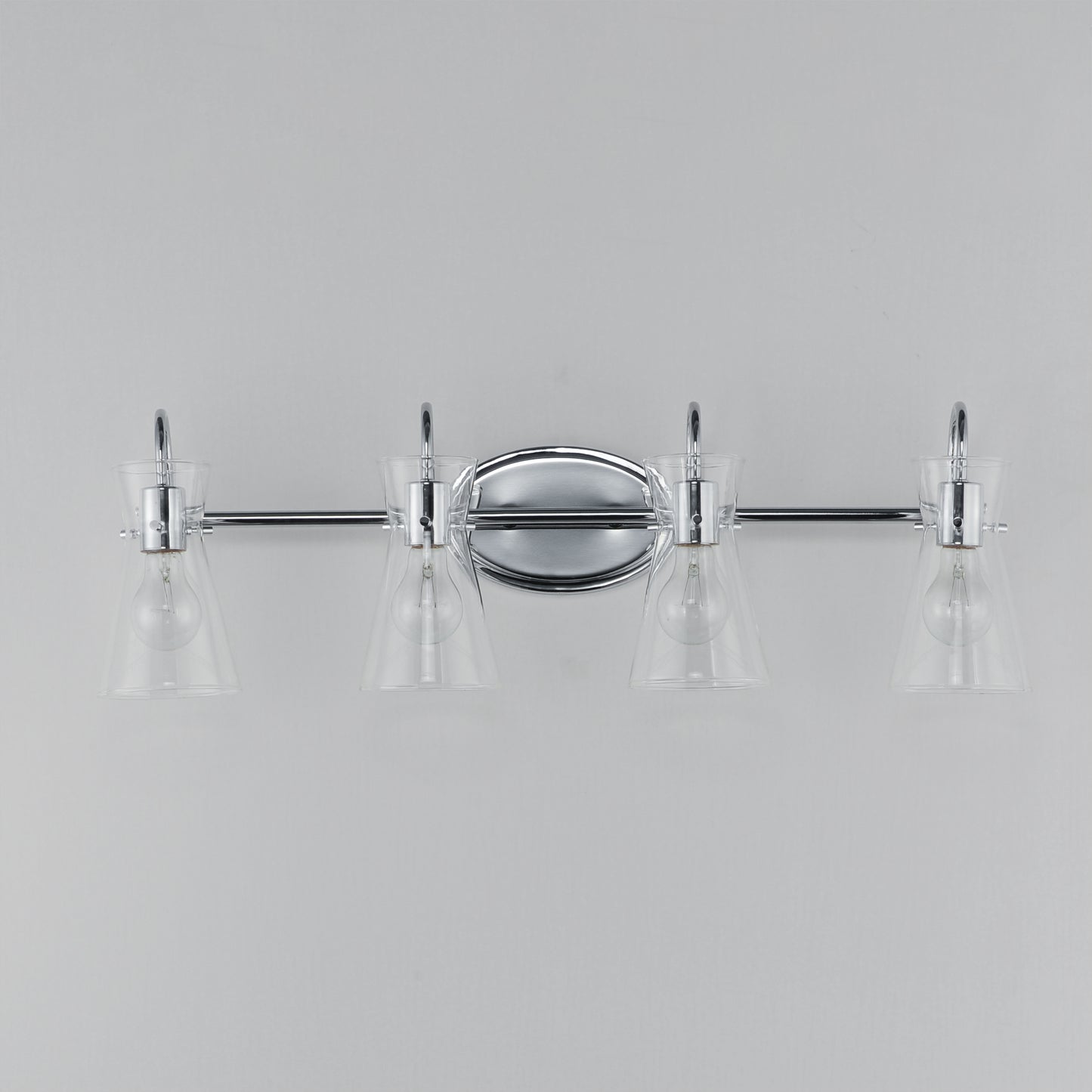 12484CLPC - 4 Light Ava 31" Vanity Light - Polished Chrome