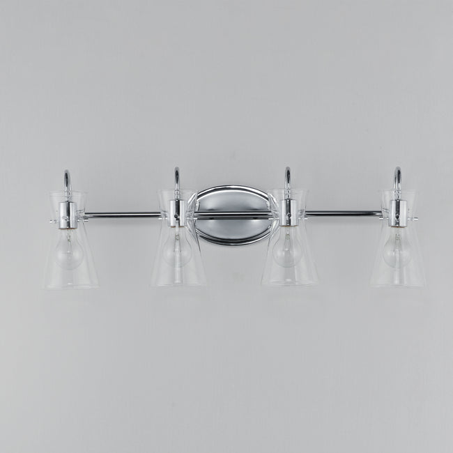 12484CLPC - 4 Light Ava 31" Vanity Light - Polished Chrome