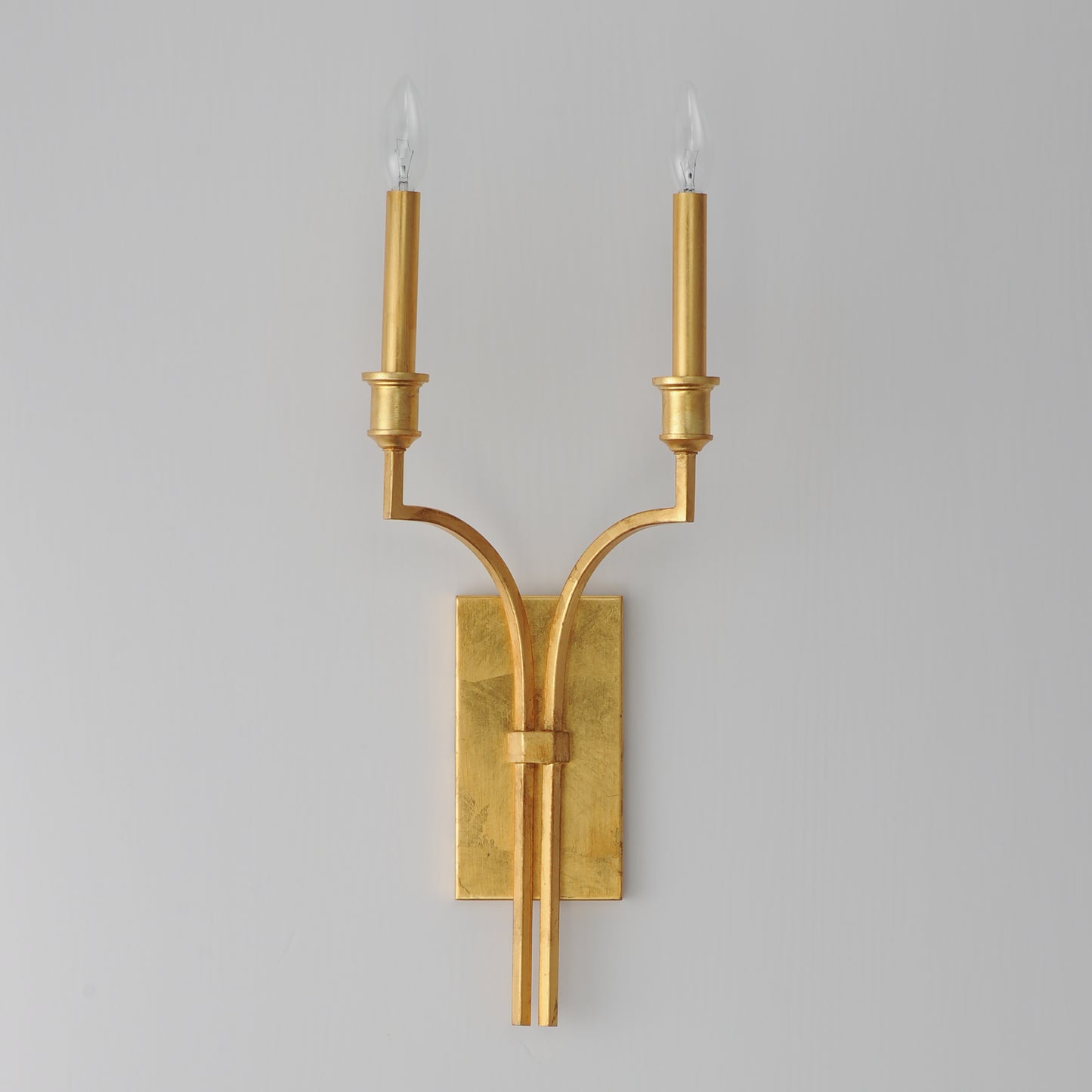 12782GL - 2 Light Normandy 9" Wall Sconce - Gold Leaf