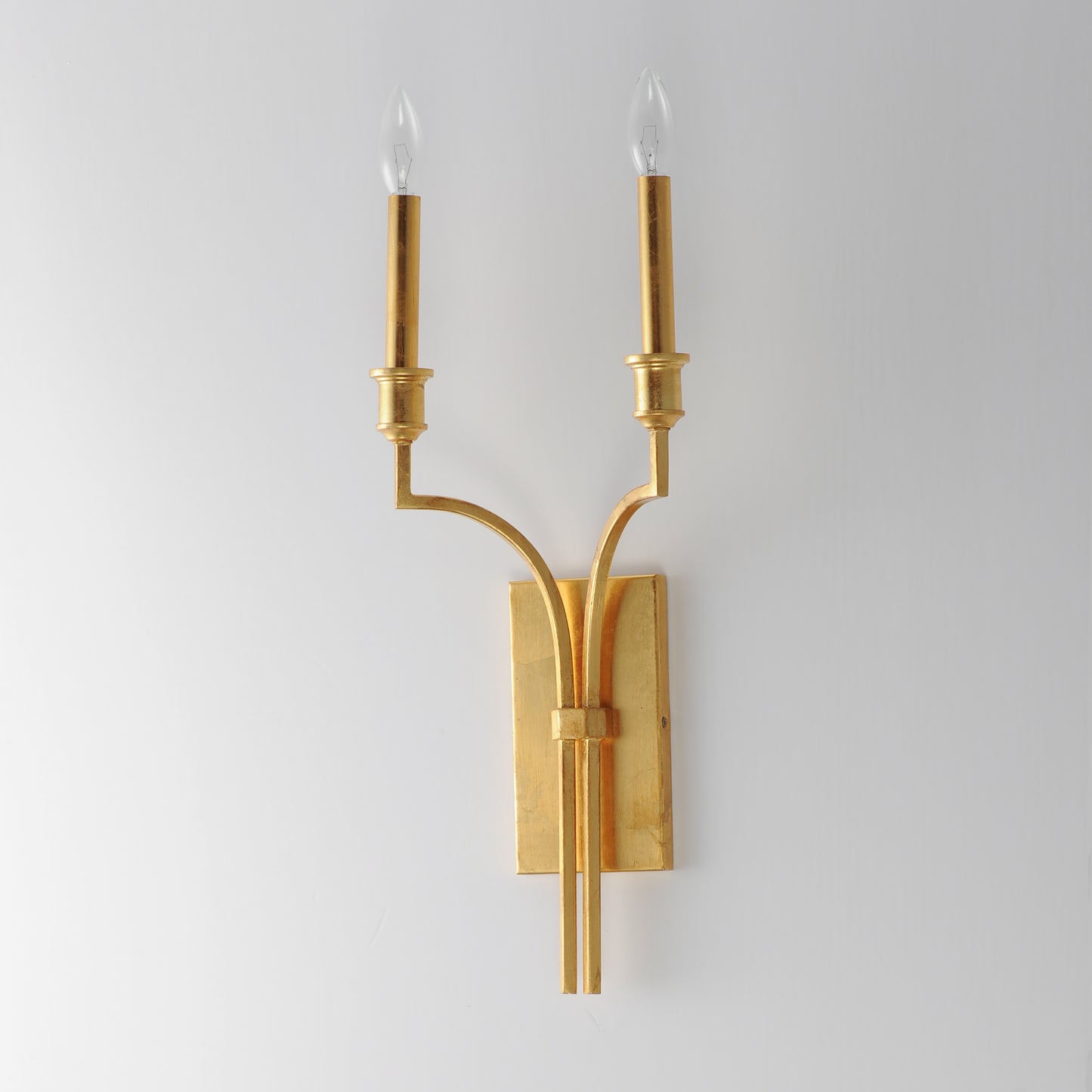 12782GL - 2 Light Normandy 9" Wall Sconce - Gold Leaf