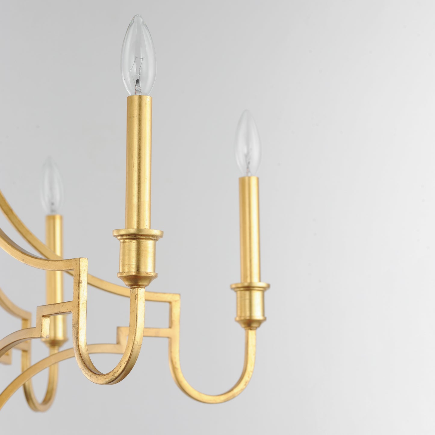 12786GL - 6 Light Normandy 29" Chandelier - Gold Leaf