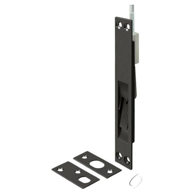 12EFB10B 12" Extension Flush Bolt; Solid Brass; Oil Rubbed Bronze Finish