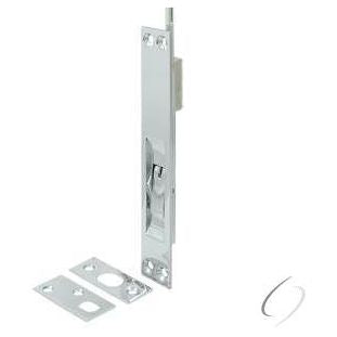 12EFB26 12" Extension Flush Bolt; Solid Brass; Bright Chrome Finish