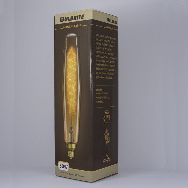 137301 - Nostalgic Sprial ET25  Light Bulb - 60 Watt