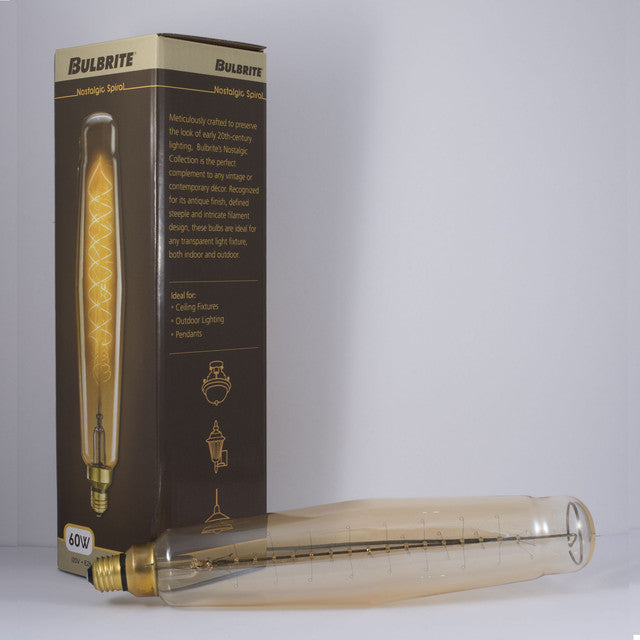 137301 - Nostalgic Sprial ET25  Light Bulb - 60 Watt