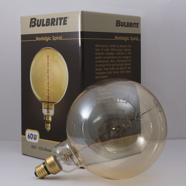 137401 - Nostalgic Globe G63 Light Bulb - 60 Watt