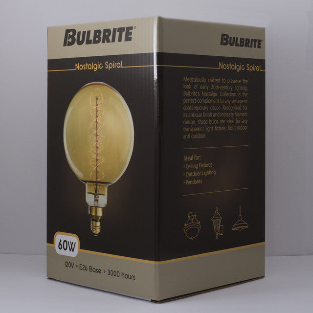 137401 - Nostalgic Globe G63 Light Bulb - 60 Watt