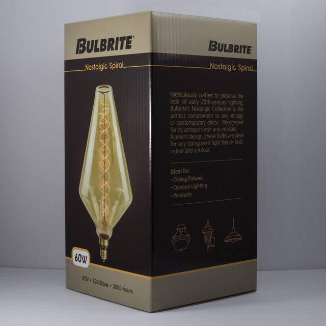 137701 - Nostalgic Diamond Shaped Light Bulb - 60 Watt