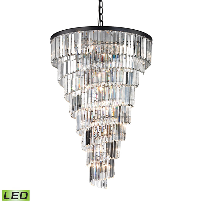 ELK Lighting 14219/14-LED - Palacial 36" Wide 15-Light Chandelier in Oil Rubbed Bronze with Clear Cr