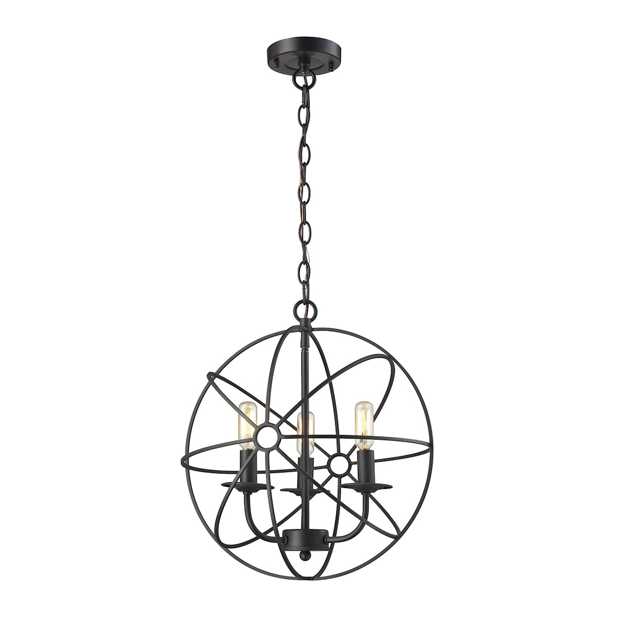 ELK Lighting 14243/3 - Yardley 16" Wide 3-Light Chandelier in Oil Rubbed Bronze with Wire Cage