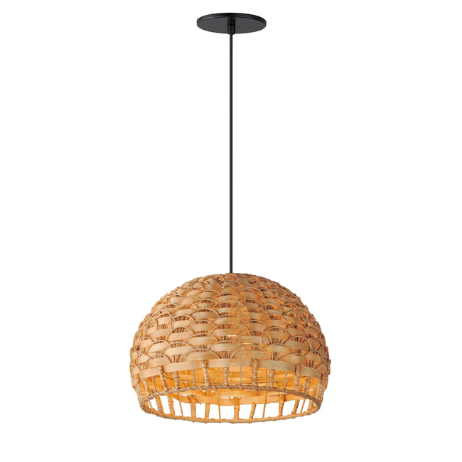 14411NABK - 1 Light Tahiti 14" Pendant - Black