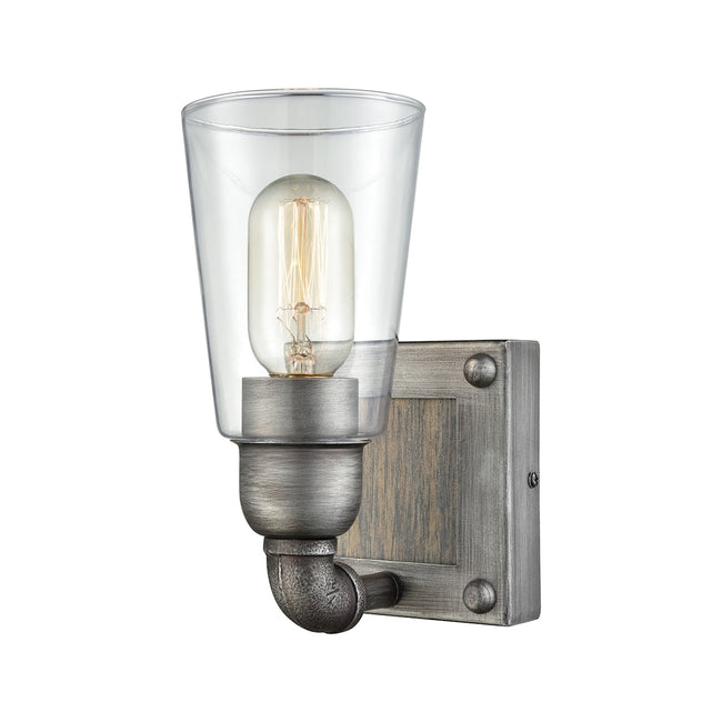 ELK Lighting 14470/1 - Platform 5" Wide 1-Light Vanity Light in Weathered Zinc