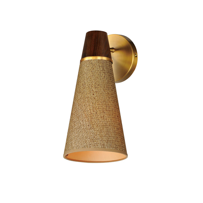 14480GCNAB - 1 Light Sumatra 6.5" Wall Sconce - Natural Aged Brass