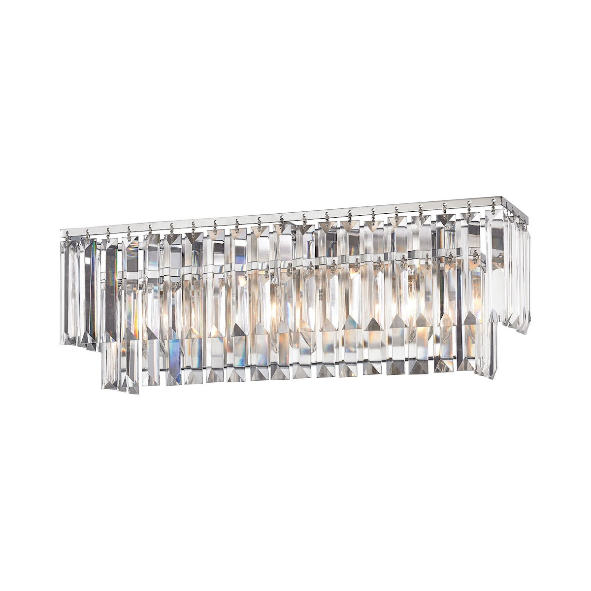 ELK Lighting 15212/3 - Palacial 21" Wide 3-Light Vanity Light in Polished Chrome with Clear Crystal