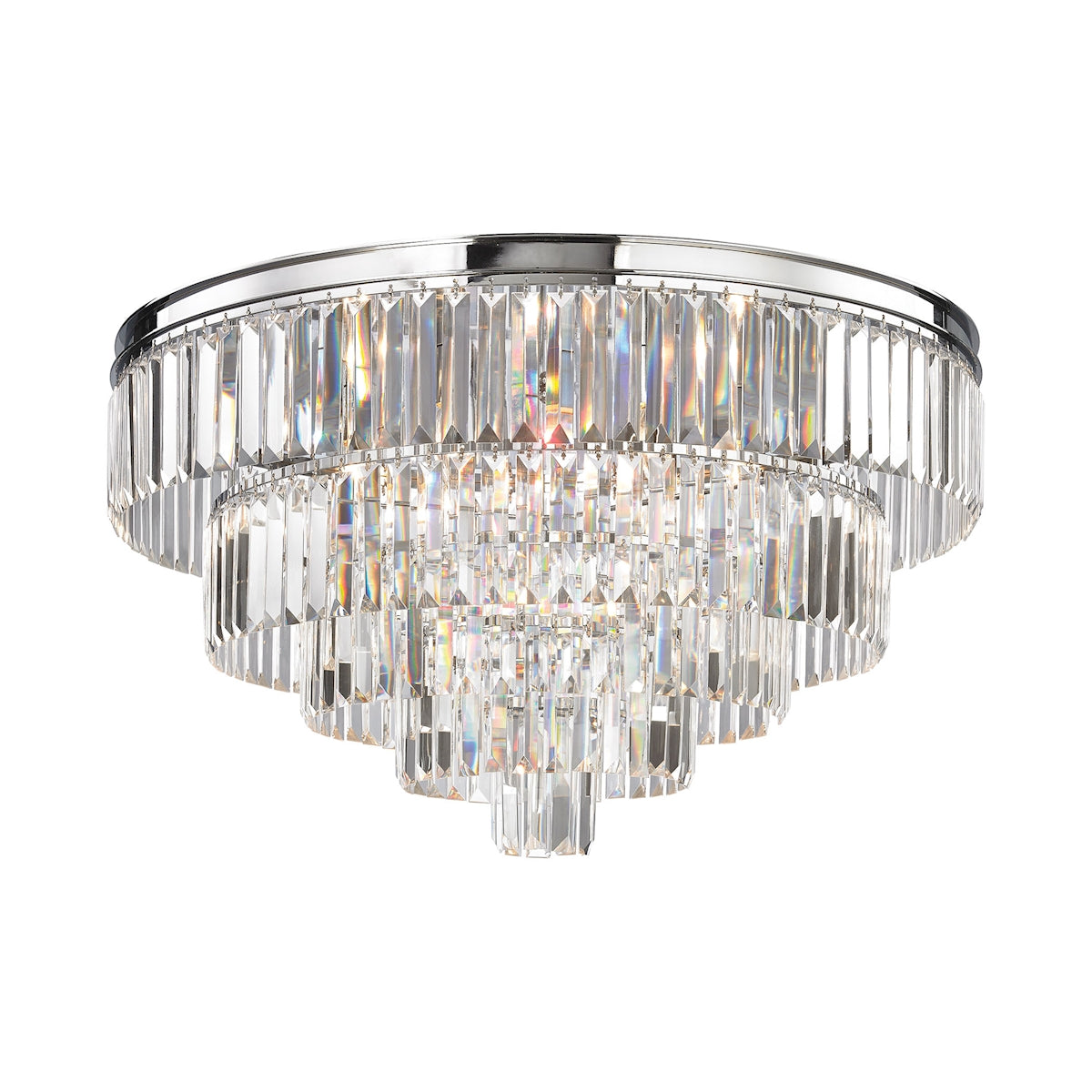 ELK Lighting 15216/6 - Palacial 31" Wide 6-Light Chandelier in Polished Chrome with Clear Crystal