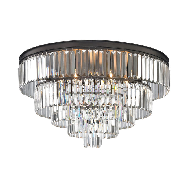 ELK Lighting 15226/6 - Palacial 31" Wide 6-Light Chandelier in Oil Rubbed Bronze with Clear Crystal