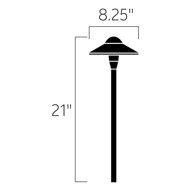 15310AZT - Dome Path Light - 12v, Textured Architectural Bronze