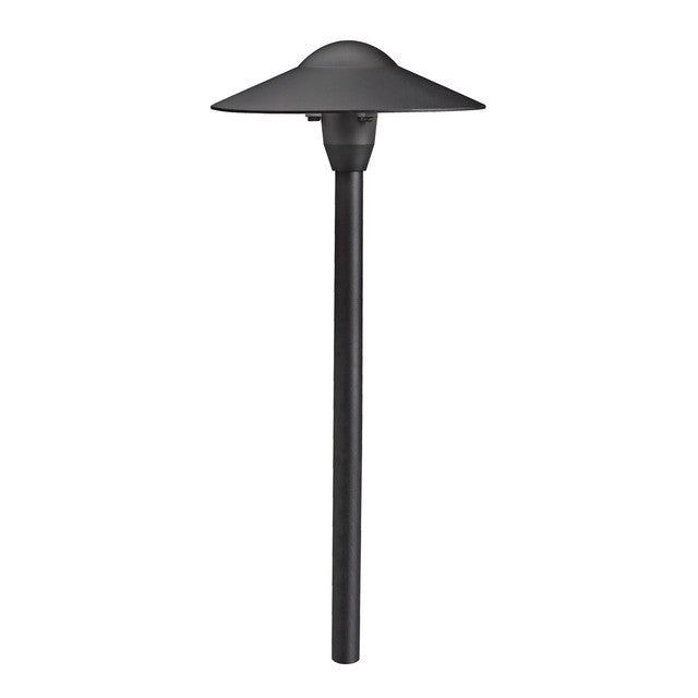 15310BKT - Dome Path Light - 12v, Textured Black