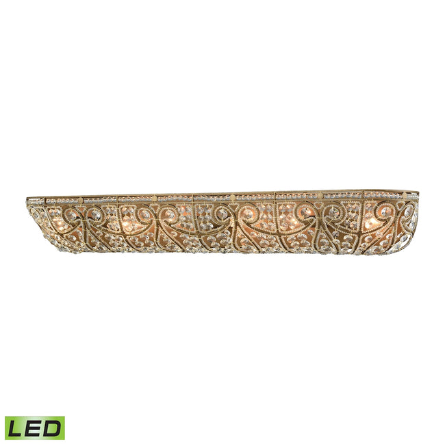 ELK Lighting 15962/6-LED - Elizabethan 36" Wide 6-Light Vanity Sconce in Dark Bronze with Clear Crys