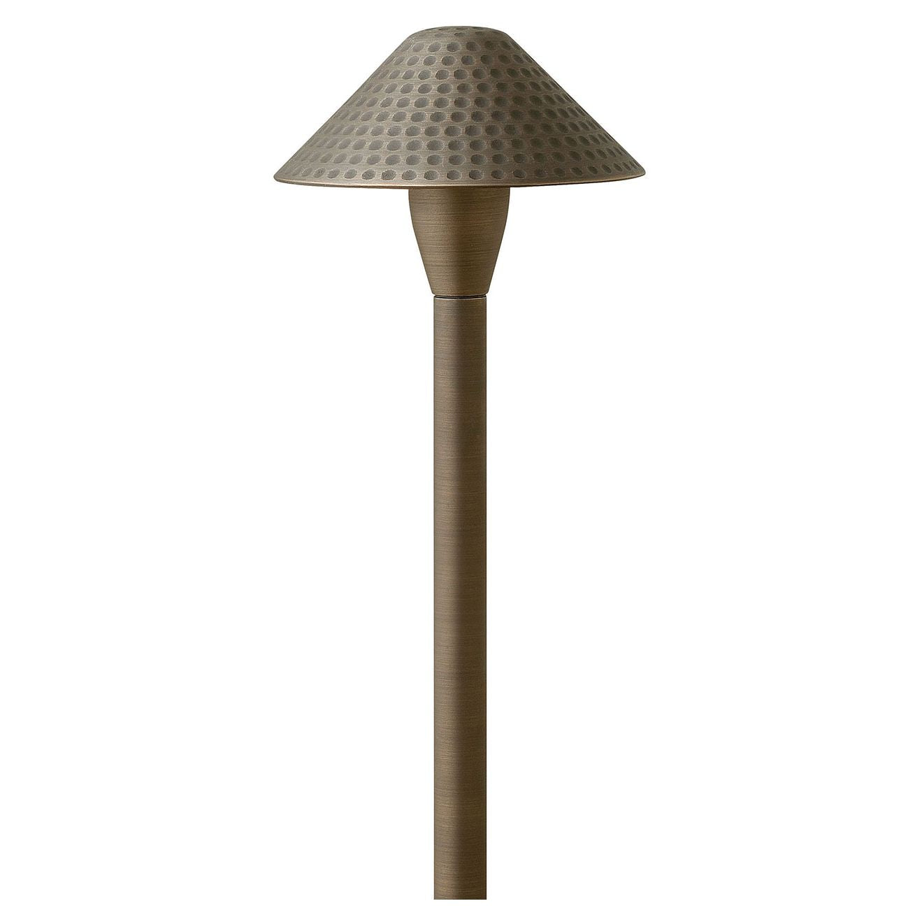 Hinkley 16010MZ-LL - Hardy Island Small Hammered LED Path Light 5" Wide 1 Light Landscape in Matte B