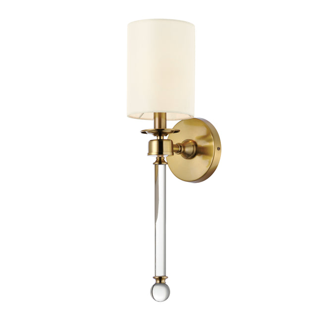 16109WTCLHR - 1 Light Lucent 5" Wall Sconce - Heritage Brass