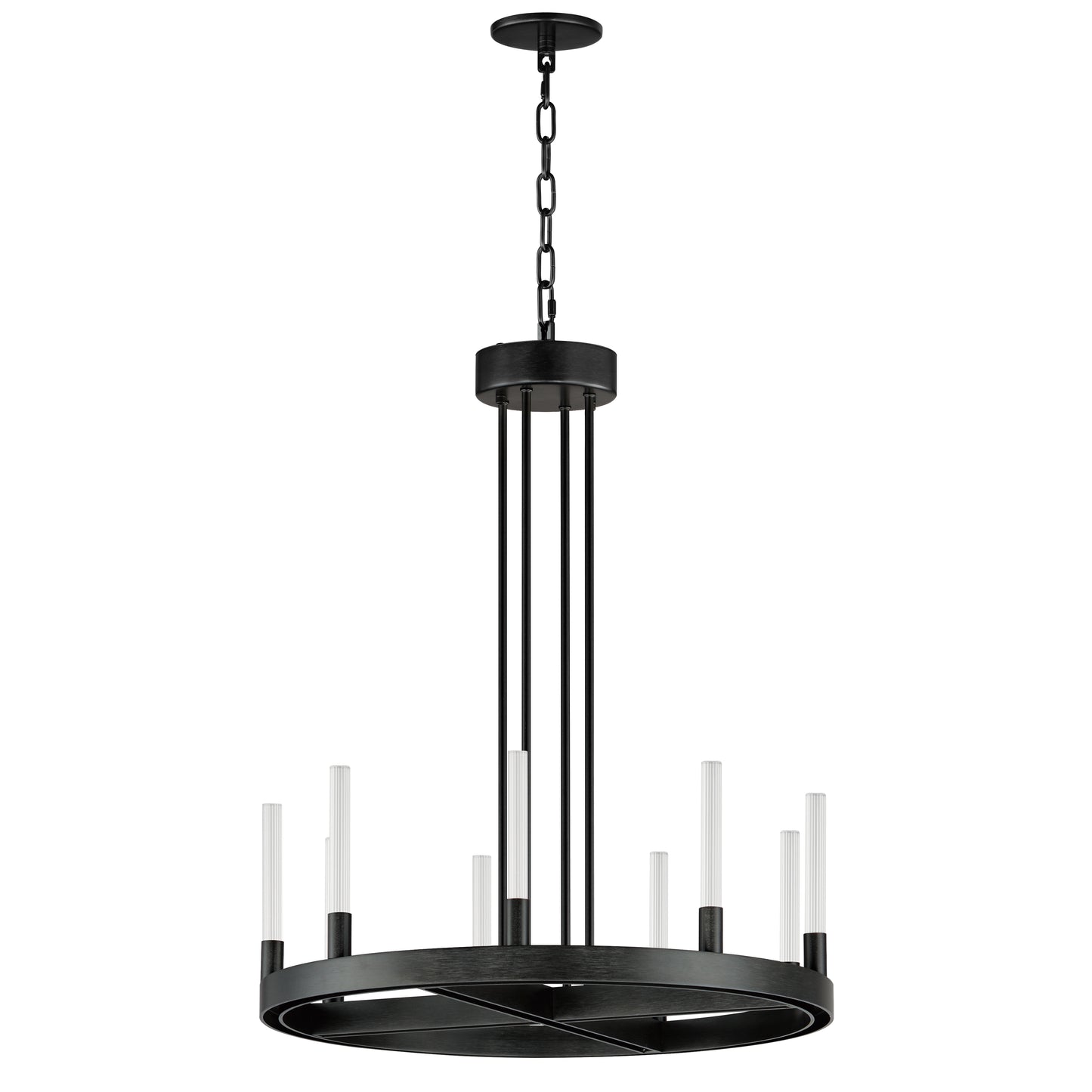 16162CRBK - 9 Light Ovation 24" Chandelier - Black