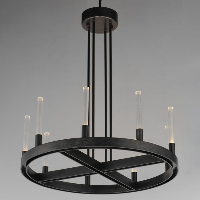 16162CRBK - 9 Light Ovation 24" Chandelier - Black