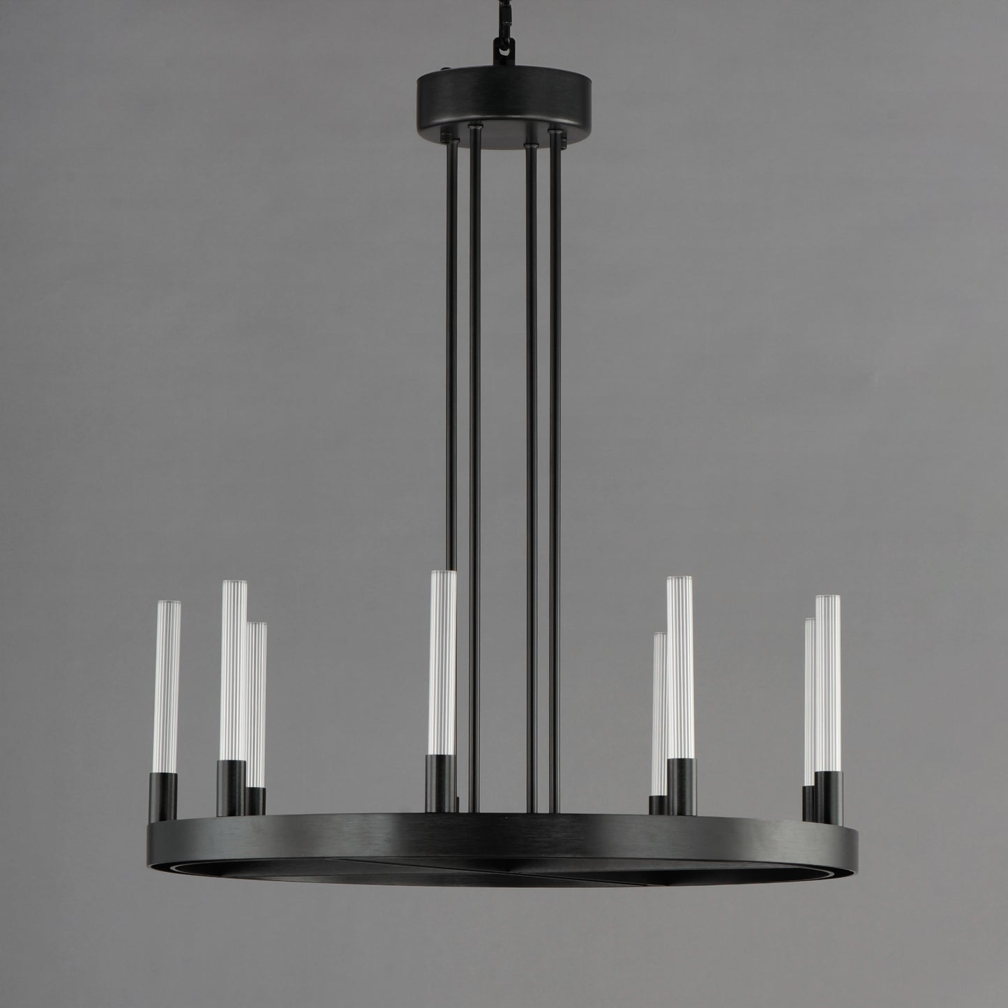 16162CRBK - 9 Light Ovation 24" Chandelier - Black