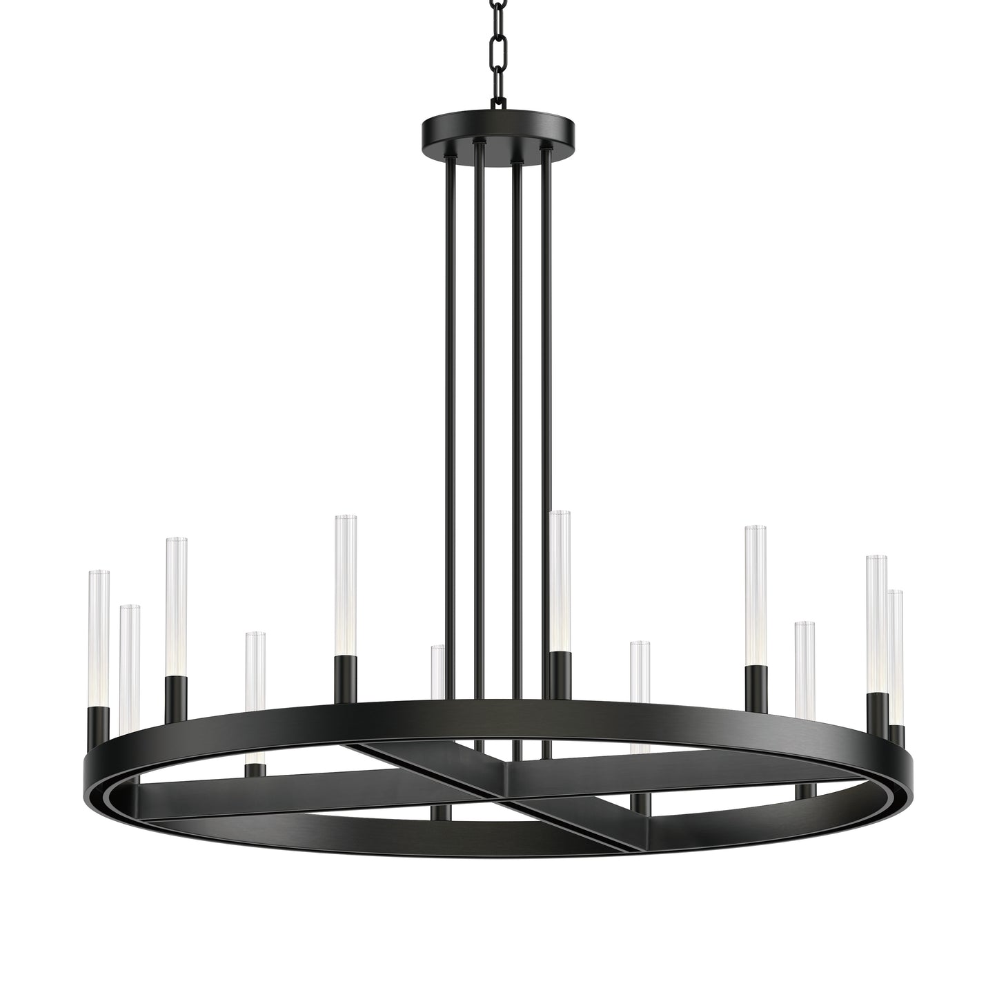 16164CRBK - 12 Light Ovation 32" Chandelier - Black
