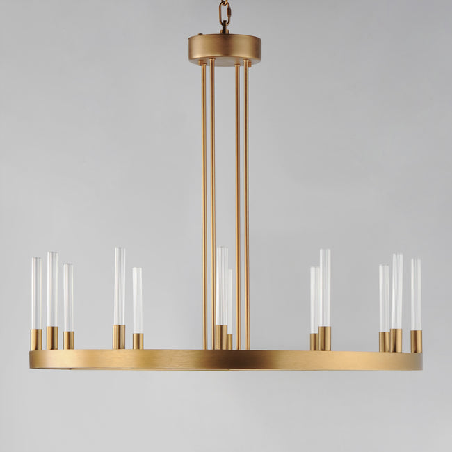 16164CRGLD - 12 Light Ovation 32" Chandelier - Gold