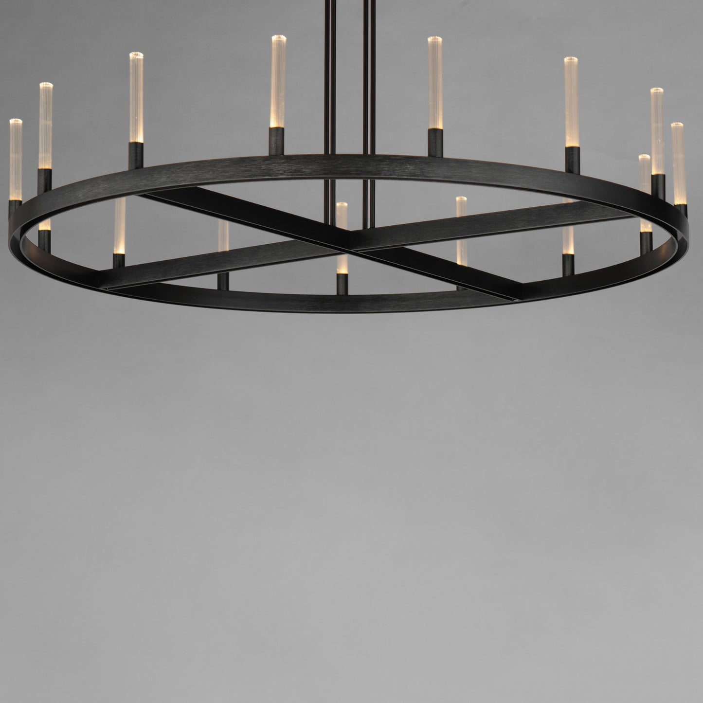 16168CRBK - 15 Light Ovation 47" Chandelier - Black