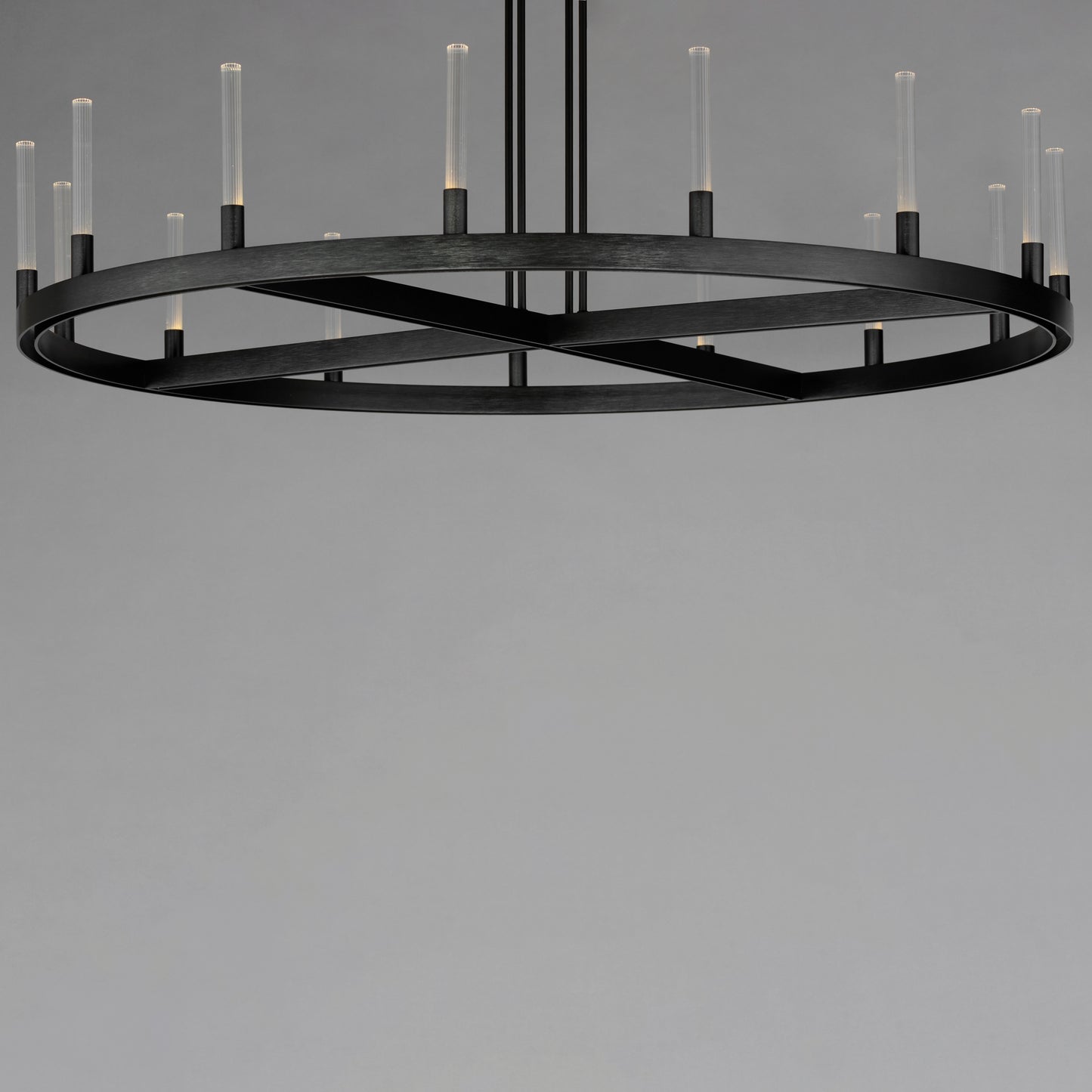 16168CRBK - 15 Light Ovation 47" Chandelier - Black
