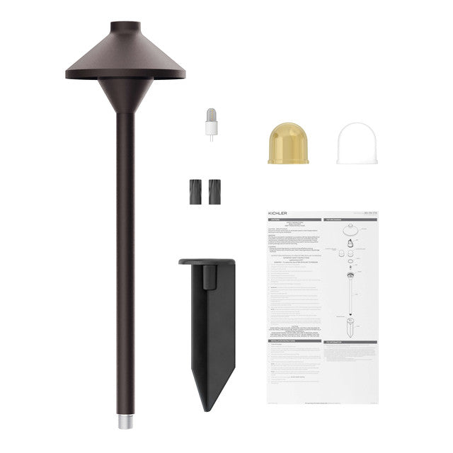 16195AZT - Adjustable Color Temp Path Light - 12v, Textured Architectural Bronze, LED