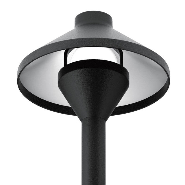 6" Wide 12V LED Path Light - Adjustable Color Temp in Textured Black