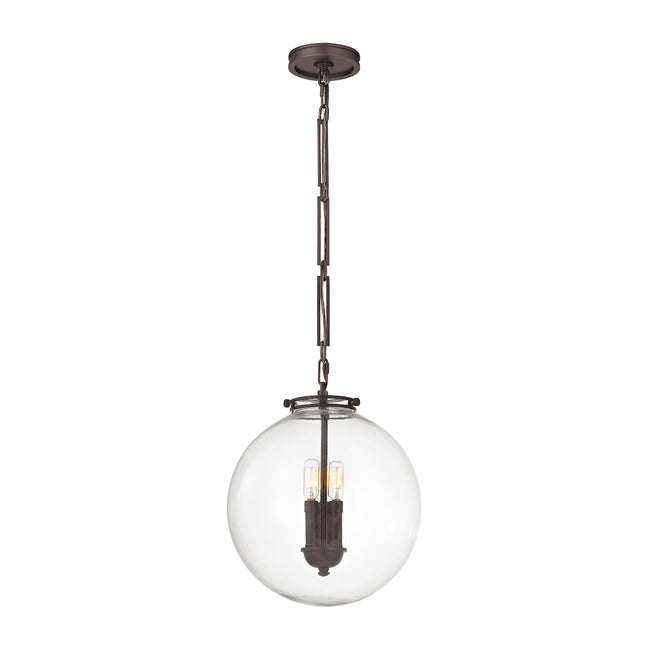 ELK Lighting 16372/3 - Gramercy 14" Wide 3-Light Pendant in Oil Rubbed Bronze with Clear Glass