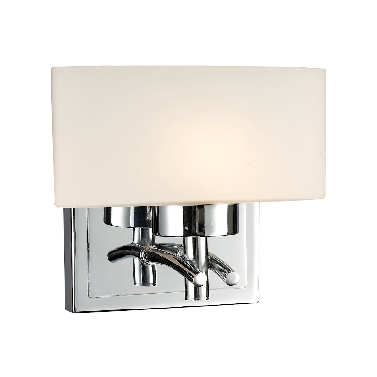ELK Lighting 17080/1 - Eastbrook 7" Wide 1-Light Wall Lamp in Polished Chrome with Opal White Glass