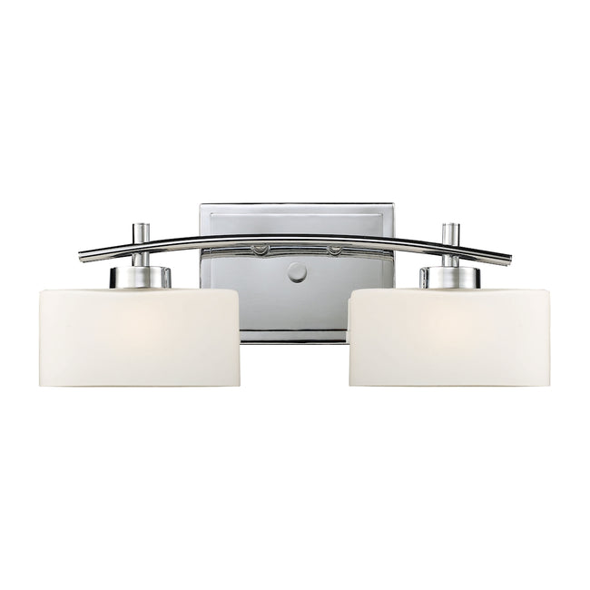 ELK Lighting 17081/2 - Eastbrook 18" Wide 2-Light Vanity Lamp in Polished Chrome with Opal White Gla