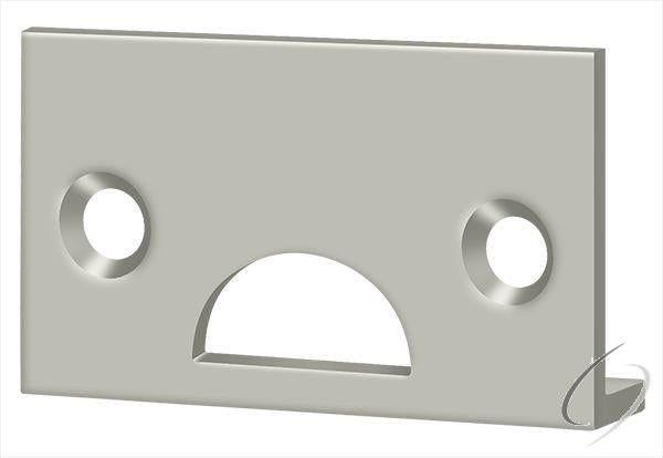 178ASTU15 Angle Strike; Solid Brass; Satin Nickel Finish