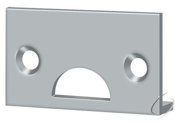 178ASTU26D Angle Strike; Solid Brass; Satin Chrome Finish