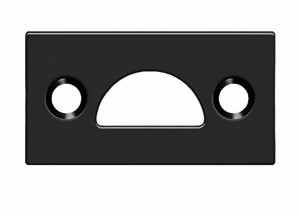 178MSTU19 Mortise Strike; Solid Brass; Black Finish