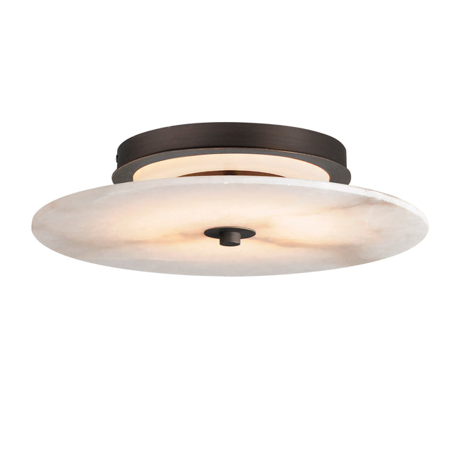 18202WADBZ - Quarry 15" Flush Mount Ceiling Light - Dark Bronze