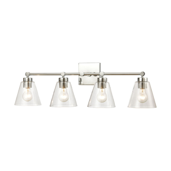 ELK Lighting 18345/4 - East Point 33" Wide 4-Light Vanity Light in Polished Chrome with Clear Glass